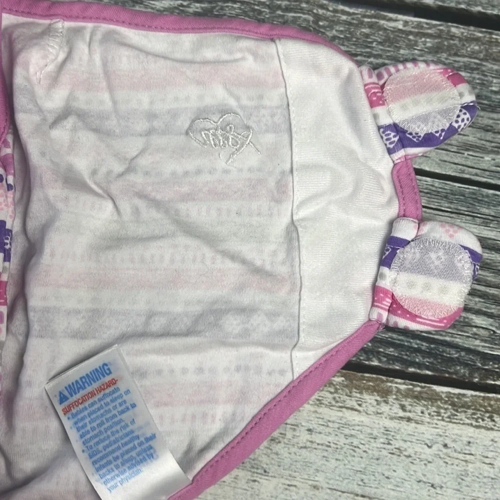 SwaddleMe Room To Grow With Purple/Pink-Grey Color Swaddle Size S/M to 0-6 mos
